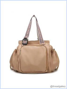 Multi-Pocket Convertible Tote Bag Oxford Fabric Travel Handbag Backpack